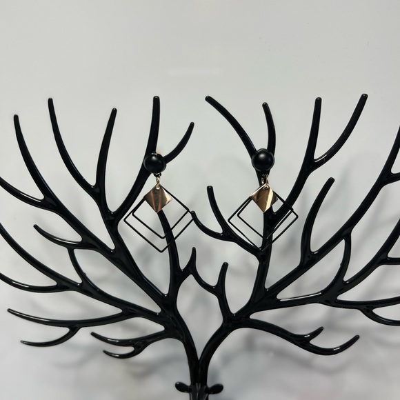 Metal Statement Earrings - Picture 3 of 3